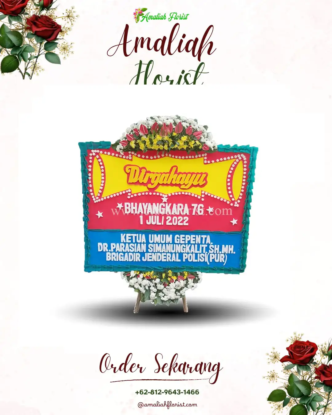 Papan Bunga HUT Ulang Tahun Peguyangan Kangin